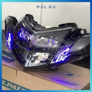 Chóa đèn led pha 2 tầng gắn đầu đèn xe Sirius các đời màu demi ngẫu nhiên hàng Zhipat chính hãng