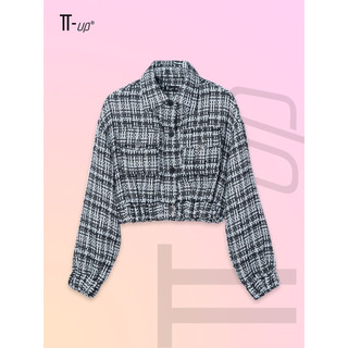 Áo khoác nữ T-UP croptop gài nút - 7S0058WRO/JK4