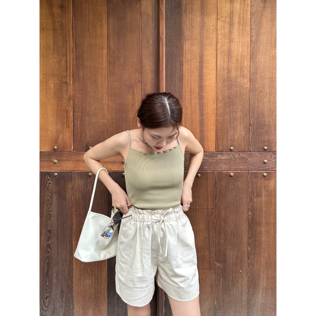 Quần 𝘀𝗵𝗼𝗿𝘁 nữ linen lưng thun, Quần đùi nữ phong cách hàn quốc - 𝗥𝘂𝗯𝗲𝗿 𝘀𝗵𝗼𝗿𝘁 MQ040 | BigBuy360 - bigbuy360.vn