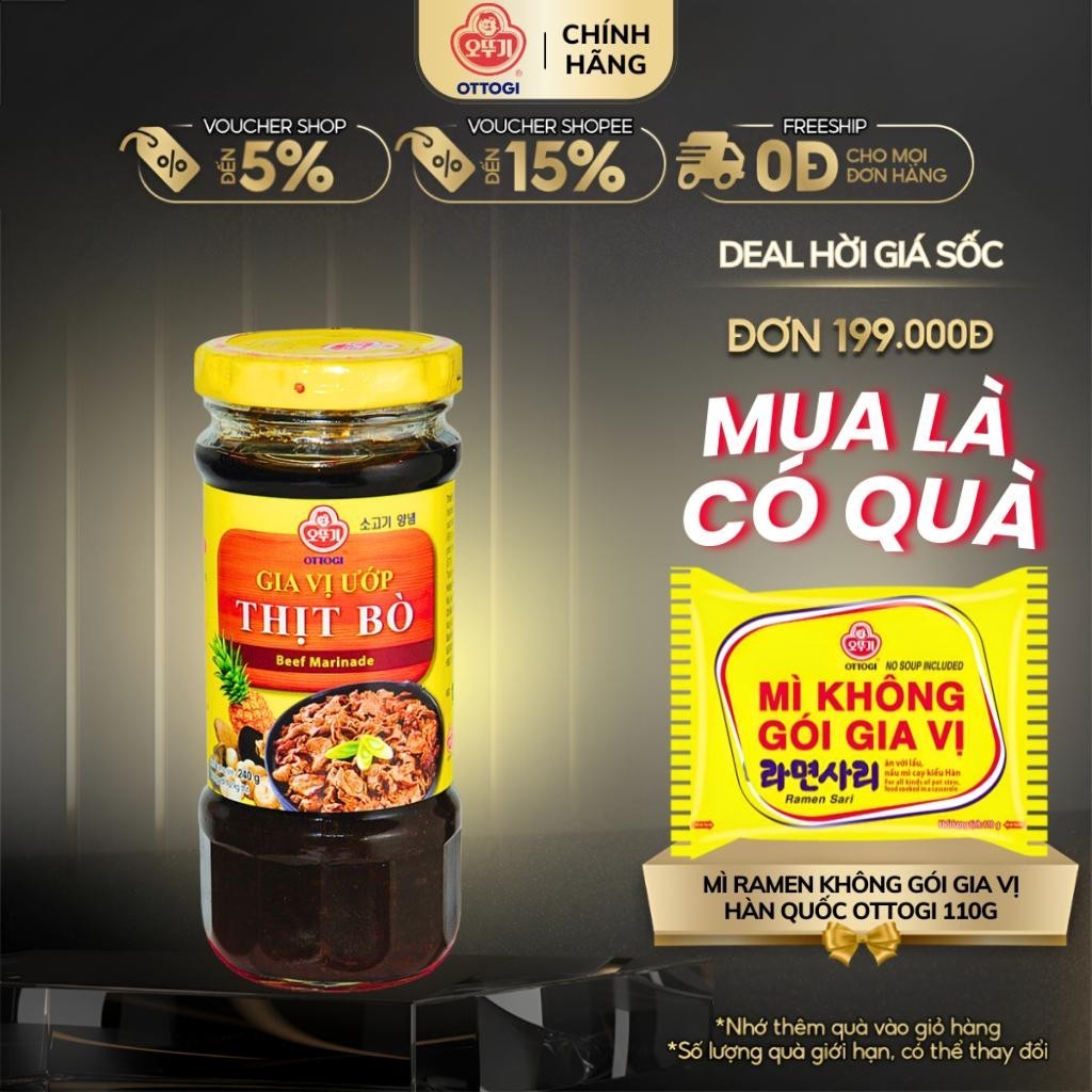 Gia Vị Ướp Thịt Bò Ottogi 240g