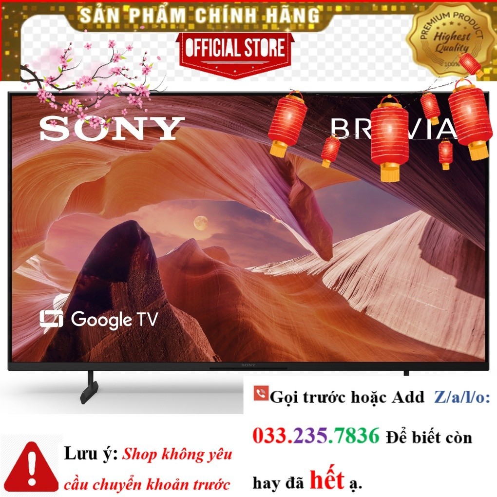 Google Tivi Sony 4K 43 inch KD-43X80L <NEw<