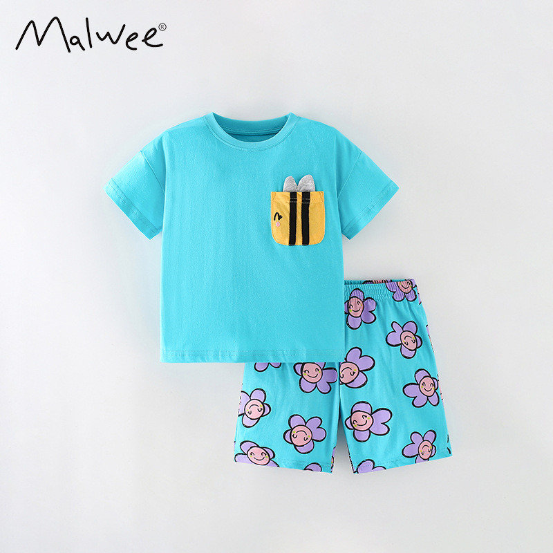 Trẻ em Quần áo trẻ em Bộ đồ bé gái Quần Short ngắn tay Bộ đồ Mickey / Minnie / Bé gái Áo hoạt hình ngắn tay Áo dâu tây-bán chạy