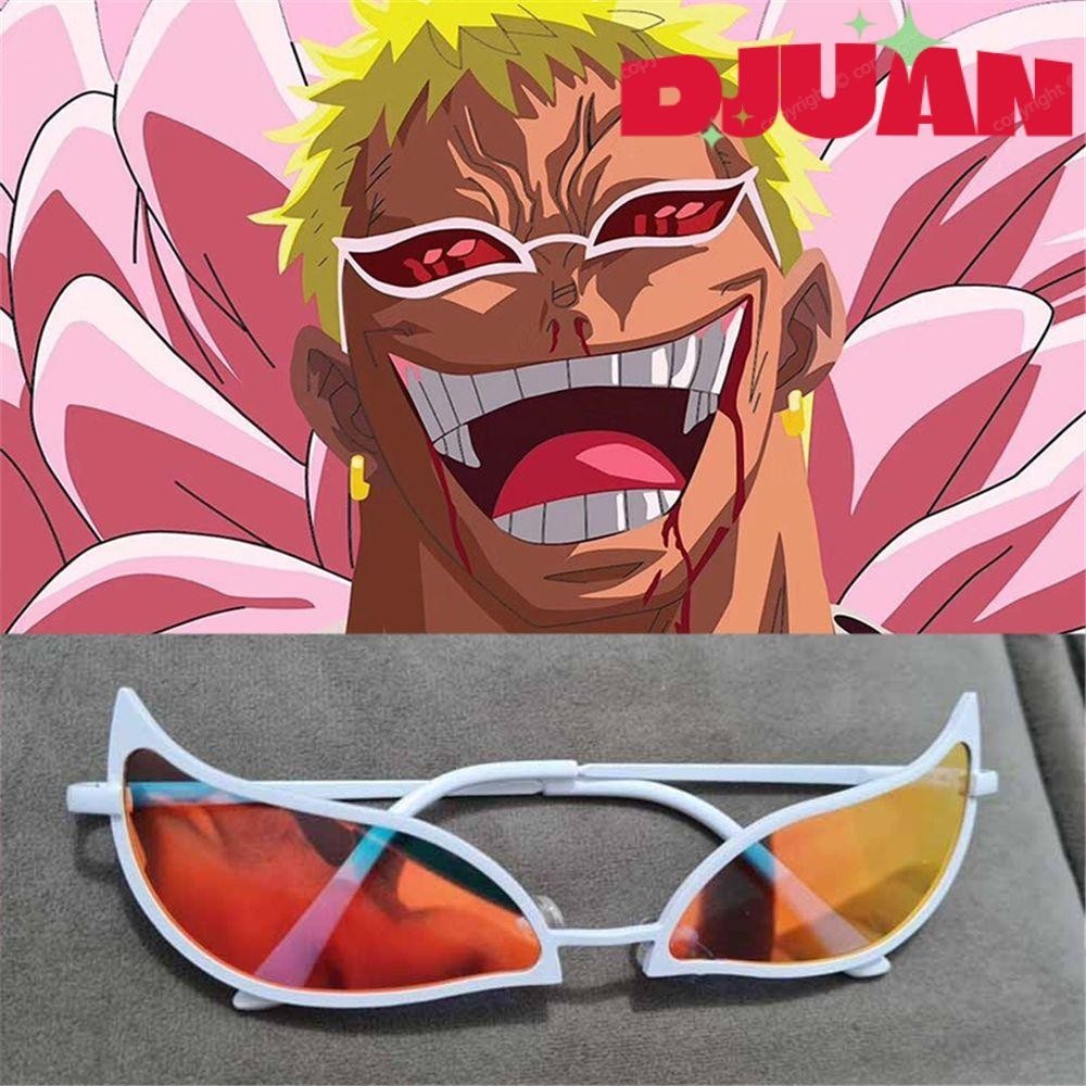 Kính râm DUOJUAN Doflamingo Chống tia cực tím One Piece Cosplay Prop Joker Kính râm