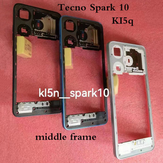 1x dành cho tecno spark 10 k15q khung giữa mặt tấm mặt nhà ở thay thế