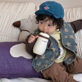 Trẻ Em Quần Áo Trẻ Em Bé Trai Bé Gái Ngôi Sao Áo Mùa Xuân Thu Đi Chơi Cho Bé Thường Ngày Phù Hợp Với Áo Khoác Denim