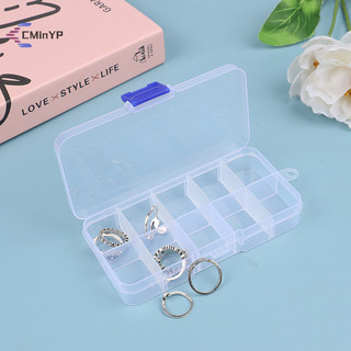 Hộp nhựa hộp đựng vít hộp đựng thực tế ngăn trang sức bông tai hộp trưng bày nhựa tổ chức hạt hộp bảo quản mới
