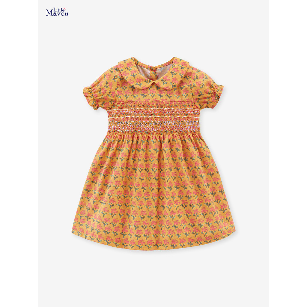 Đầm Công Chúa Cotton Trơn Dáng Dài Dễ Thương Cho Bé Gái 1-7 Tuổi