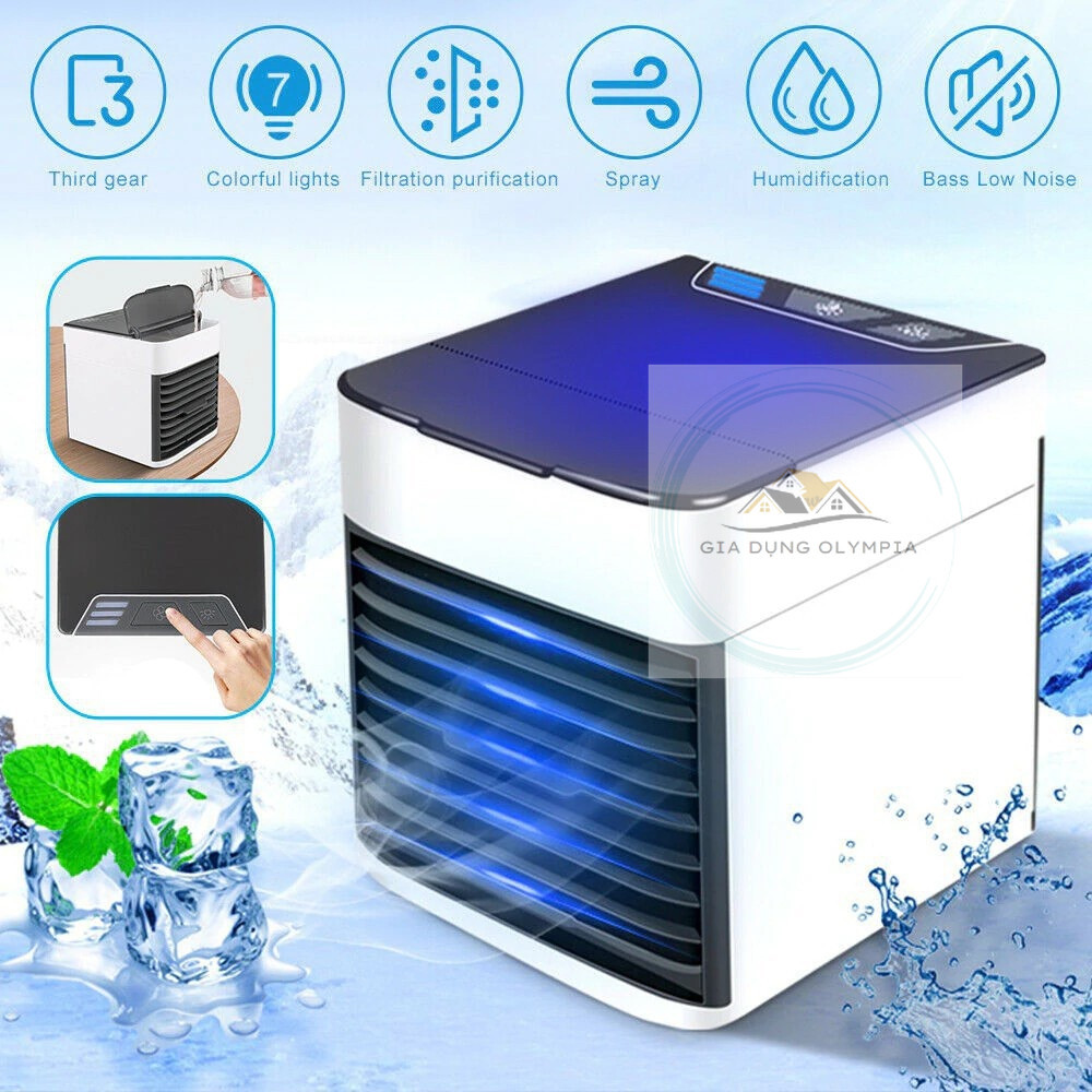 Quạt Điều Hòa Mini - Máy Điều Hoà Hơi Nước - Quạt Tạo Ẩm Làm Mát Không Khí Để Bàn Arctic Air Tiết Kiệm Điện - Olympia