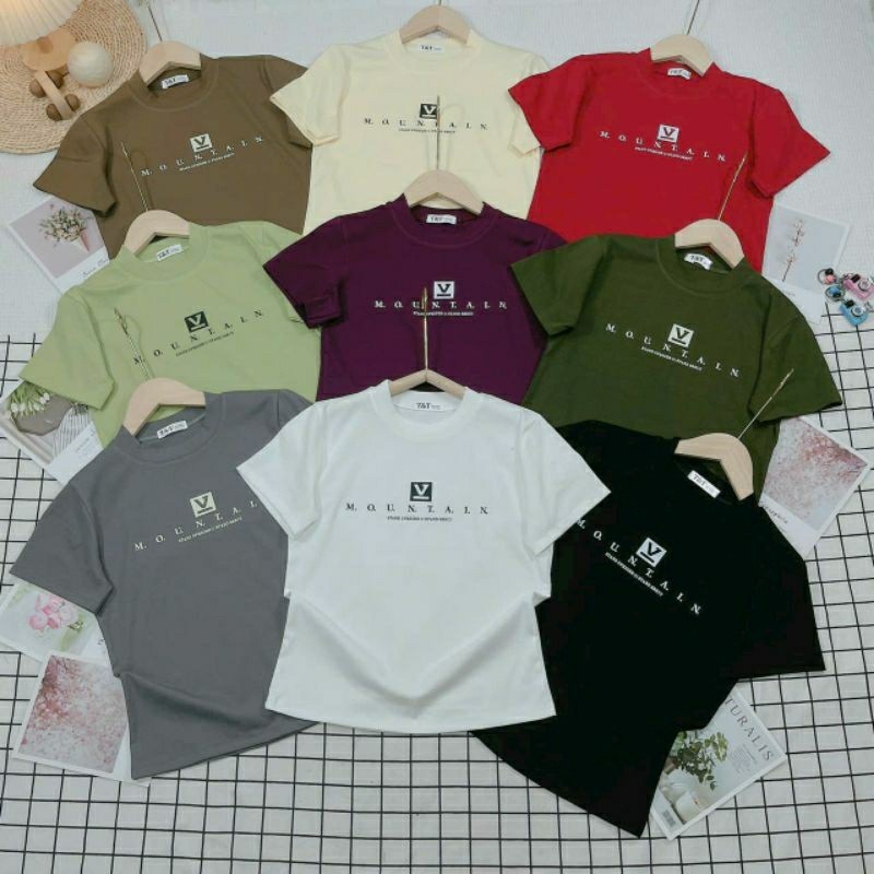 Áo Babytee Form Vừa Mountain Borip Full Màu - Dư Tú Lệ
