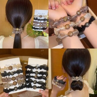 Dây buộc tóc phong cách mới dây buộc tóc cao su dây buộc tóc bóng phụ kiện tóc nữ thời trang phụ kiện tóc
