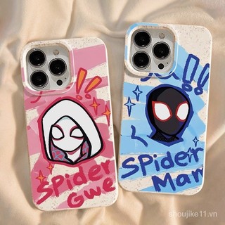 Ốp điện thoại cặp đôi Spider-Man cho apple14phone caseiphone13promaxnew12 / 11xsmaxapple15proanti-fall womenxs / xsoft8plus XOVF