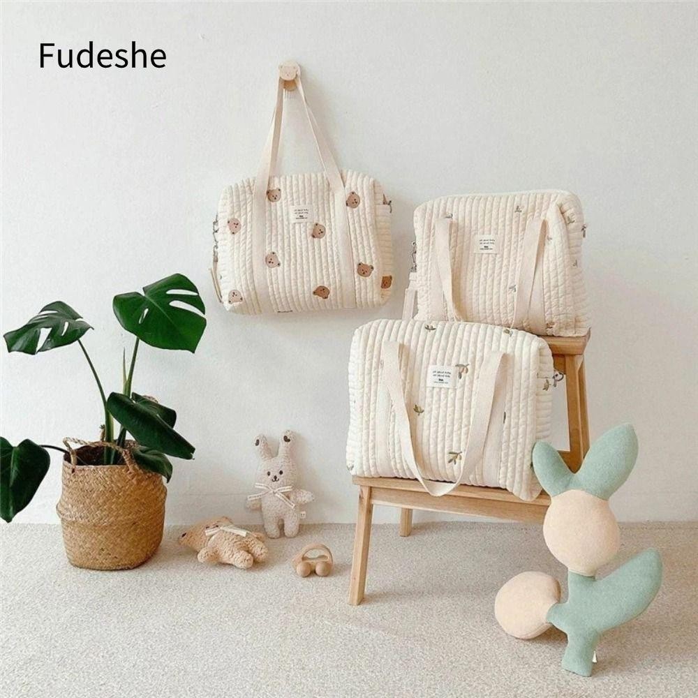 Fudeshe Túi đựng tã chăm sóc em bé, Xe đẩy Túi đeo vai mẹ lớn, Tote du lịch Mẹ