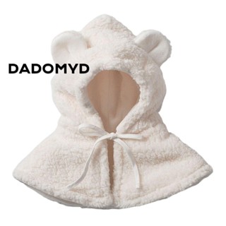 DADOMYD Áo Choàng Lông Cừu Dày Dặn Mềm Mại Chống Gió Gắn Tai Gấu Dễ Thương Giữ Ấm Cho Bé Trai Và Gái