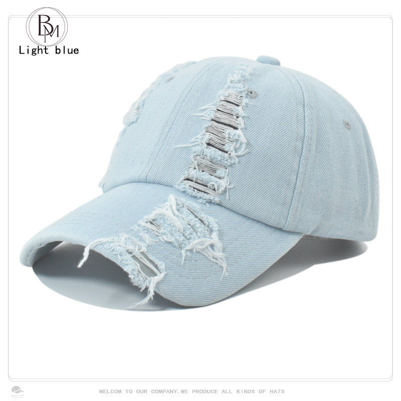 Mũ mỏ vịt vải Denim đã giặt