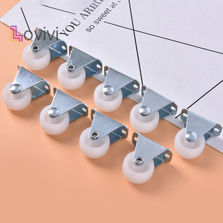 [Lovivivi] Bánh Đa Năng 1 "Bánh Xe Nội Thất Castor Trắng PP Nylon Bánh Xe Một Chiều MỚI