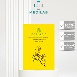 (1 Miếng) Mặt Nạ Giảm Mụn Giảm Sưng Viêm Derladie Witch Hazel Mask Pack 30ml