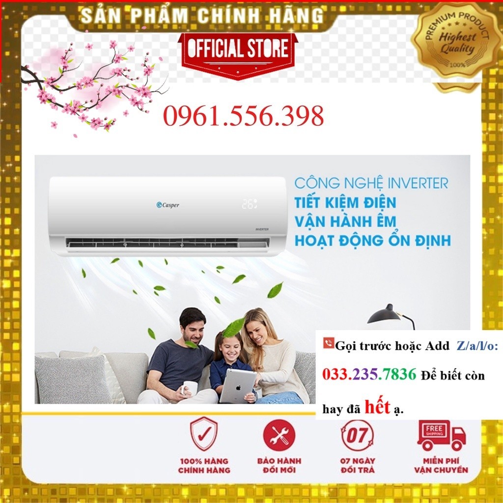 <Sale> Điều hòa Casper inverter 1 chiều 12000 BTU MC-12IS33, mới 100%, hàng chính hãng  giá kho - Ch