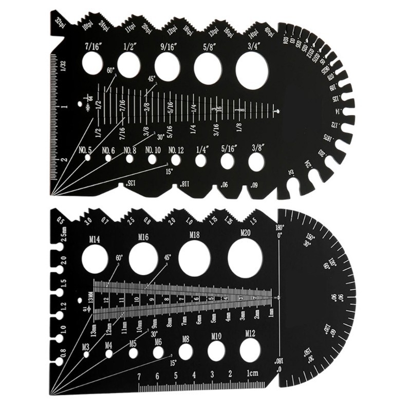 PCF * Thread Checker Nut và Bolt Thread Checker Bolt Kích thước bu lông và đồng hồ đo ren Bolt và Nu