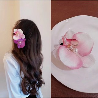 Mô Phỏng Hoa Kẹp Tóc Nữ Thời Trang Phalaenopsis Kẹp Tóc Bên Kẹp Ảnh Kỳ Nghỉ Phụ Kiện Tóc
