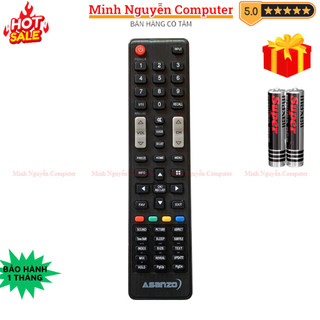 Remote điều khiển tivi asanzo mã 10, điều khiển tv asanzo lcd-led - tặng kèm pin - minh nguyễn computer
