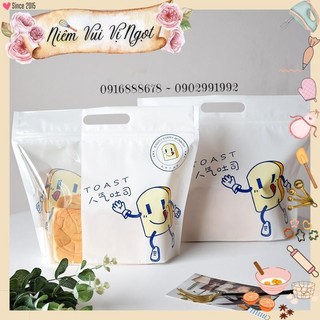 50 túi ~ túi zip bánh mì sandwich cute phô mai que - toast
