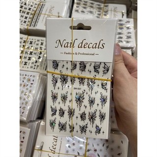 Sticker bướm 5D dán móng DH-557 trang trí móng dán nail