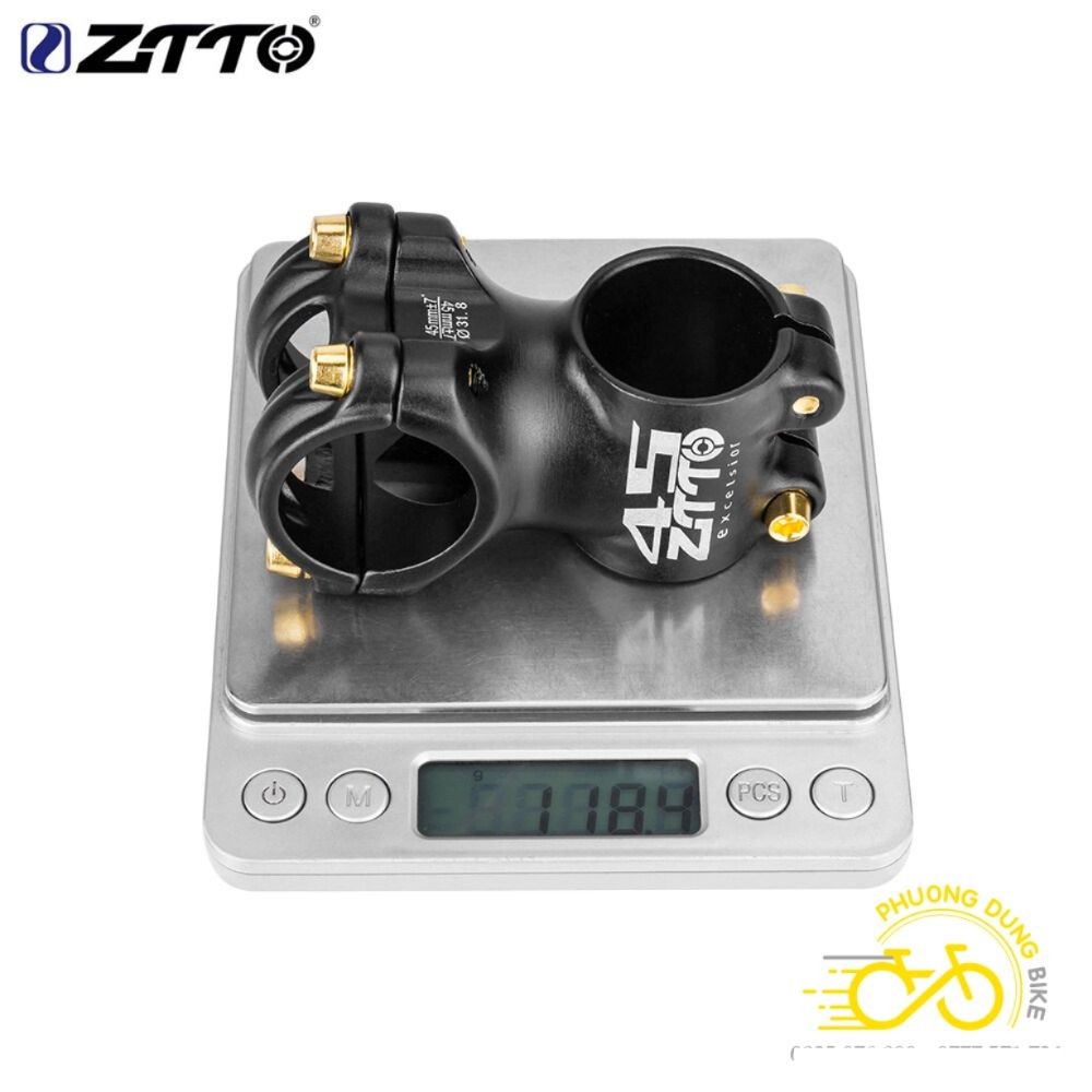 Pô tăng nhôm xe đạp ZiTTO cỡ 31.8x45mm (Ốc Vít Vàng)