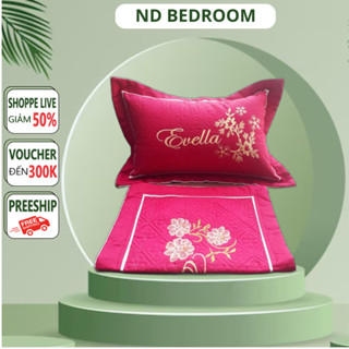 [ HCM ] ( Hàng Đẹp ) Vỏ Áo Gối Satin thêu hoa nhiều màu 40 x 60cm chọn màu Bao đẹp