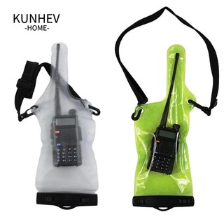 Túi đàm KUNHEV, Bảo vệ bộ đàm bằng nhựa PVC chống thấm nước, Bảo vệ bộ đàm hai chiều chống vỡ thiết thực di động Bảo vệ bộ đàm hai chiều nhẹ cho bộ đàm