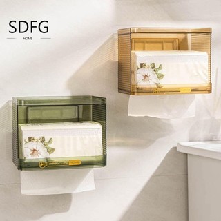  Hộp đựng khăn giấy vệ sinh SDFG Hộp khăn giấy treo tường trong suốt Hộp đựng khăn giấy tiết kiệm không gian sáng tạo Hộp đựng khăn giấy phòng ngủ 