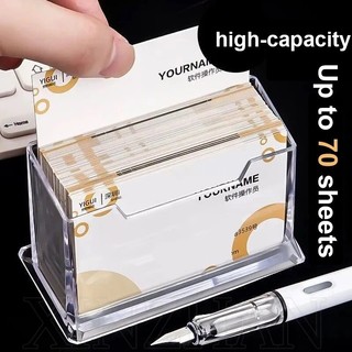 [Hot] Hộp đựng thẻ tên dung lượng lớn Hộp đựng thẻ hiển thị Acrylic để bàn Kệ lưu trữ Đồ dùng văn phòng Hộp đựng danh thiếp trong suốt