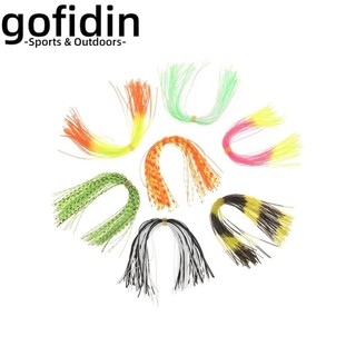 gofidin Bộ 50 dây silicone dài 13cm rộng 0.8cm nặng 2.6g dùng làm mồi giả câu cá