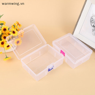 Warmwing Transparent Component Screw Storage Box Jewelry Display Practical Tool Box Plastic Container Box Tool Case Screw Sewing Box Electronic Components Hardware Tools Box VN