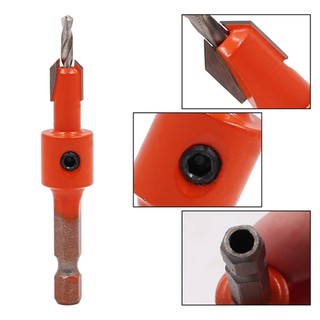 【VARSTR Tool】 1pc Woodworking Hex Shank Countersink Drill Bit Salad Drill Step Drill Bit