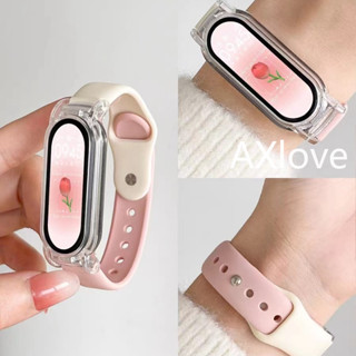 Dây Đeo 12 Mm Cho Xiaomi Mi Band 10 9 8 7 Vòng Tay Silicon Miband 5 6 4 3 Thay Thế Cổ Tay Correa Watchband Không Có Đầu Nối