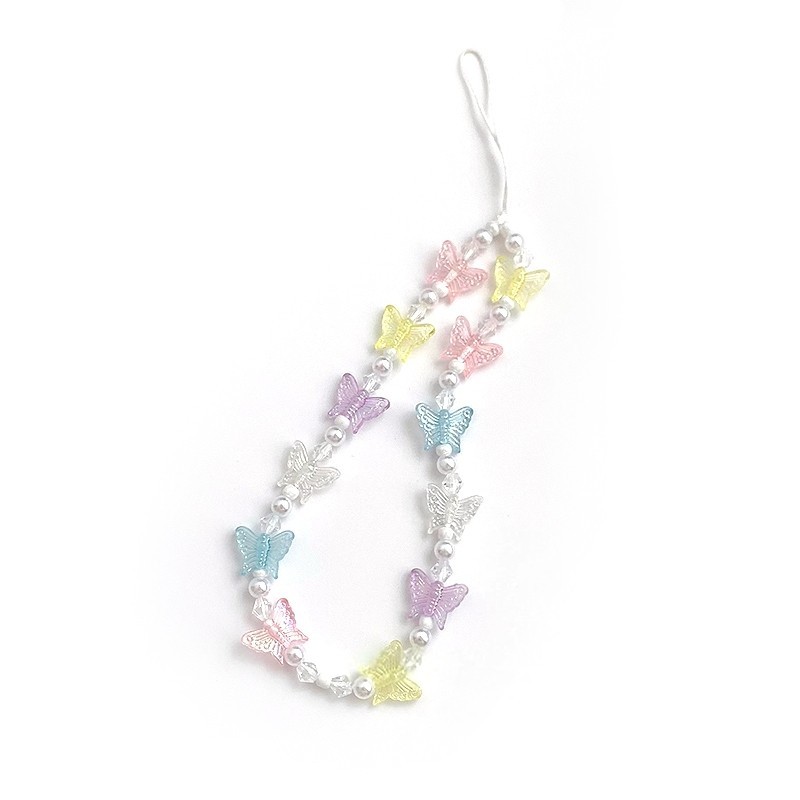 Pha lê Bướm Điện thoại Vòng đeo điện thoại Dây buộc Airpods Dây buộc Chìa khóa Dây buộc Điện thoại Trang trí Ngăn-BA | BigBuy360 - bigbuy360.vn