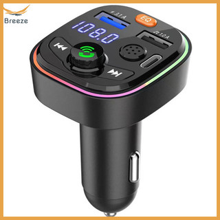 Gió q6 đài phát thanh ô tô fm bộ chuyển đổi sạc nhanh usb kép mp3 máy nghe nhạc rảnh tay bộ xe hơi có áp lực