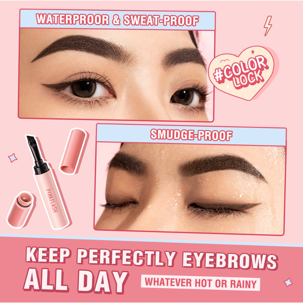 Ảnh 8 của Kem trang điểm lông mày PINKFLASH ColorStay chống nước chống nhòe lâu trôi không vón cục mềm mịn E16