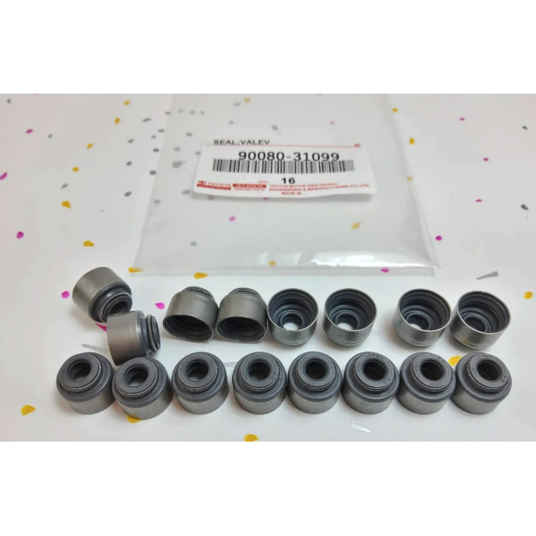 Nắp van Cao su Vigo 2KD NOK TOYOTA & LEXUS Seal 1KD-2KD Chính hãng (1 Bộ Có 16 Miếng)