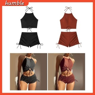Hum nữ dây bikini bộ hai mảnh chia đồ bơi eo lưng đồ bơi