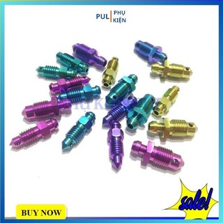 Ốc titan gr5 xả gió heo dầu giá 1 con trang trí làm đẹp xe Exciter Winner Sirius...