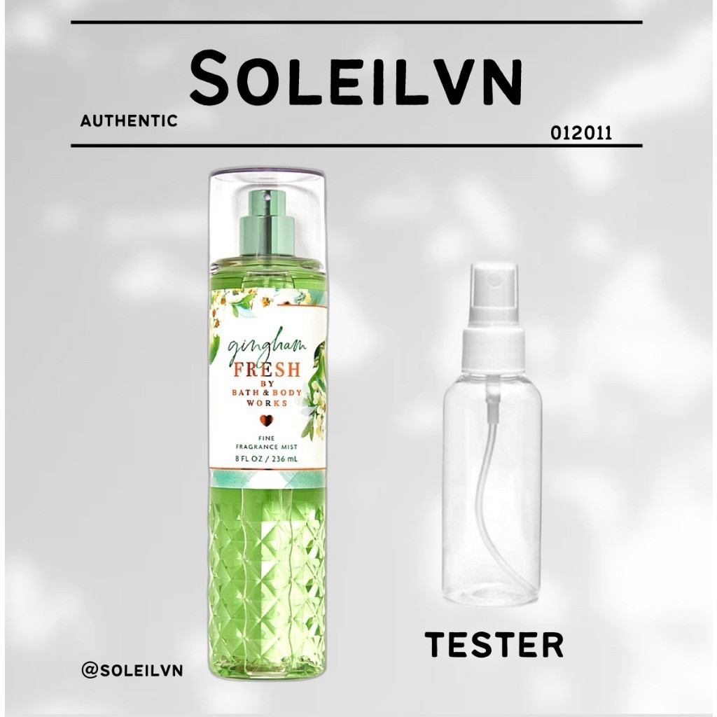 [SOLEILVN] - Xịt Thơm Body Mist Bath &amp; Body Works - Gingham Fresh (30ml-50ml-100ml)