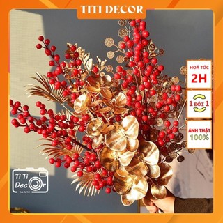 Cành đào đông  Decor Tết cho năm mới may mắn, sung túc, phụ kiện trang trí nhà cửa cao cấp - TiTi Decor