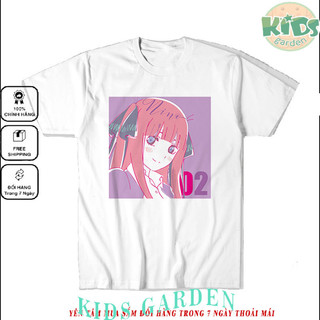 Áo thun Gotoubun no Hanayome Nino 02 Color ngắn tay