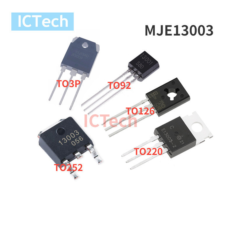 Chính Hãng MJE13003 E13003 TO-92 TO-126 TO-220 TO-252 NPN Transistor Mới