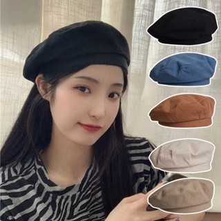 Mũ Nồi Nữ Thời Trang Hàn Quốc Mũ Vải Màu Trơn Mũ Nồi Màu Trơn Cổ Điển Mũ Beret Mũ Đen Thời Trang Hàn Quốc Dành Cho Nữ
