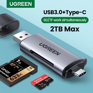 Đầu đọc thẻ nhớ Type C & USB 3.0 Ugreen 50706 80191 CM184 SD TF Type-C OTG chất lượng cao