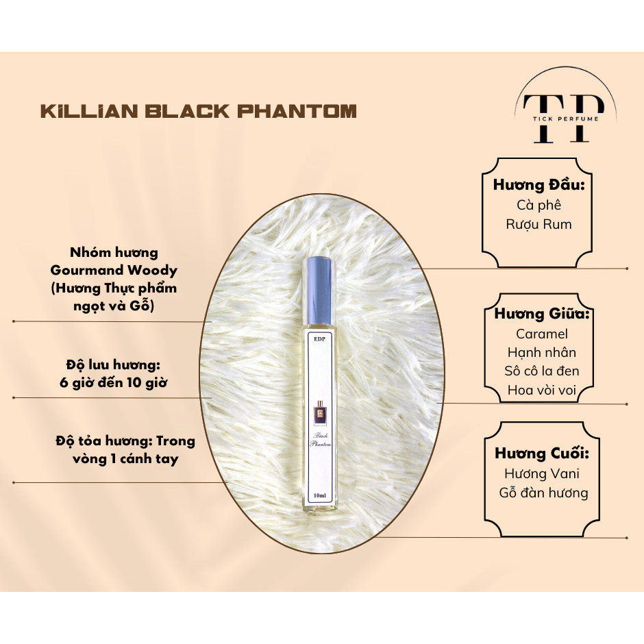 [MỚI] Nước hoa nam nữ Kilian Black Phantom -BÍ ẨN QUYẾN RŨ TINH TẾ chiết 10ml chính hãng - Tick