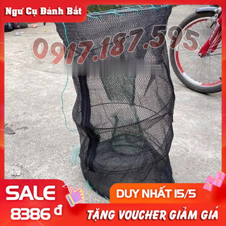 Lồng lờ lò xo siêu dày chuyên tôm, tép, cá, lươn, chạch + tặng kèm dây + có khóa và túi để mồi