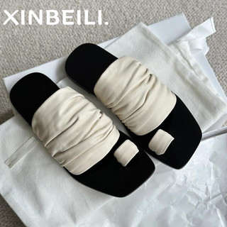 XINBEILI  Dép sandal nữ Hở Ngón Đế Dày Có Quai Cài 2024NEW Mùa hè Kiểu Dáng Thời Trang Tự tin Đa dạng Đi biển Dễ dàng phối đồ FDL2430RL8 13Z240327